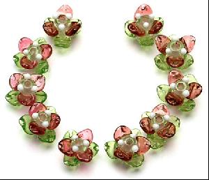 Handmade Lampwork Flower