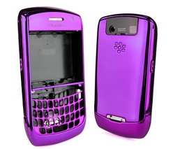 Chrome Housing Faceplate Cover Purple For Blackberry Javelin Curve 8900