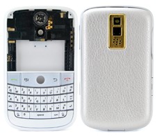 Full Housing Faceplate Cover Pearl White Gold For Blackberry Bold 9000