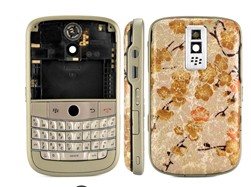 Full Housing Faceplate Cover With Gold For Blackberry Bold 9000