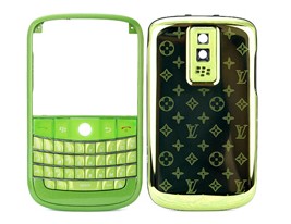 Green Metal / Star Design For Blackberry Bold 9000 Housing Cover Keypad