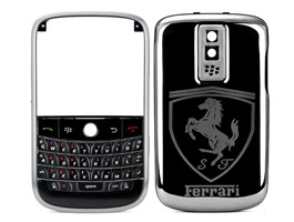 Housing Cover Keypad Oem Frame With Black Metal / Ferrari Design For Blackberry Bold 9000