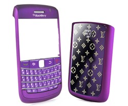 matte housing faceplate cover keypad metal star battery purple blackberry bold