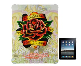 Textured Love Flower Ed Tattoo Hard Back Case Cover For Ipad-ipad Case