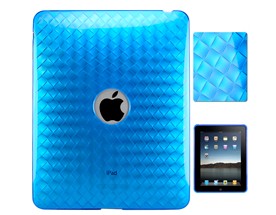 weave silicone skin case cover ipad blue