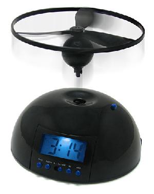 flying alarm clock