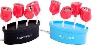 Red Tulips Usb Hub