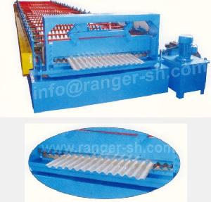 Corrugated Roll Forming Machine Making Required Metal Sheet