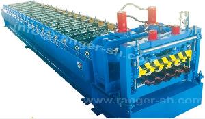 Step Tile Forming Machine Making Steel Construction Materials