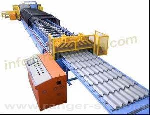 Step Tile Forming Machine Making Steel Roofing Tiles