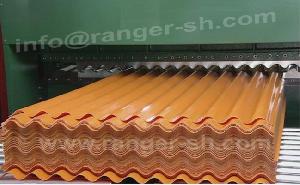 Corrugated Sheet Forming Machine Making Wave Shape Profiles