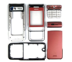 Complete Set Housing Faceplate Cover For Nokia 3230 Red