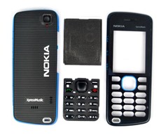 Complete Set Housing Faceplate Cover For Nokia 5220 Blue