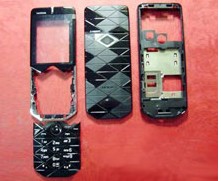 Complete Set Housing Faceplate Cover For Nokia 7500 Black