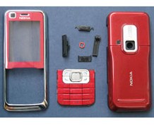 Faceplate Cover For Nokia 6120 Red New And Oem