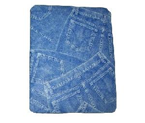 jeans pattern plastic ipad case blue