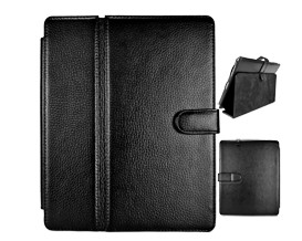 Magnetic Flip Folder Carbon Fiber Leather Slim Hard Case For Ipad Black And New