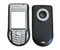 Set Housing Faceplate Cover For Nokia 6630 Black New And Oem