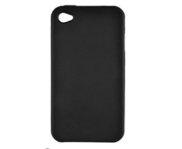 Silicone Skin Case Cover For Apple Iphone 4 Black New And Oem