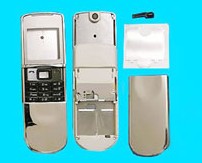 Complete Set Housing Faceplate Cover For Nokia 8800 Sirocco Silver