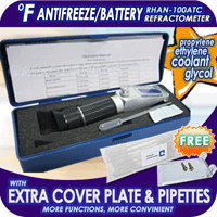 Battery Acid Antifreeze Fluid Glycol Refractometer Dergee Fahrenheit