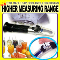 Brix Refractometer 0-18% , Low Sugar Cnc Maple Sap New