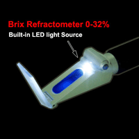 Brix Refractometer 0-32% W / Led Light Sugar Fruit Cnc