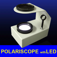 desktop polariscope built led gemstone gem