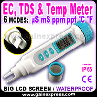 Ec Conductivity Tds Temp Meter Tester Ppm Ppt Us Ms C / F