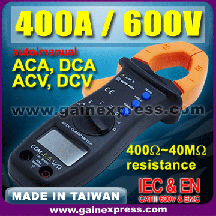 clamp meter 400a ac dc multimeter volt ohm