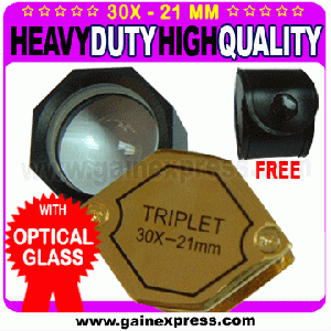 jeweler loupe 30x 21 mm magnifier optical glass