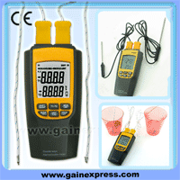 K Or J Type Thermometer Thermocouple With 4 Probes Temp