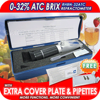 brix refractometer 0 32 sugar fruit juice wine