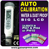 ph temp degree celsius fahrenheit meter tester auto calibration lcd