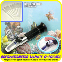 Salinity Refractometer 0-10% Atc Aquarium Salt Water