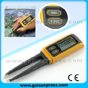 tweezers digital capacitance multimeter meter r c smd