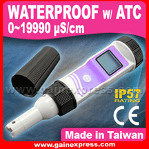 Waterproof Conductivity Meter Ec Tester 19990  S/ Cm Atc