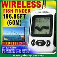 Wireless Portable Dot Matrix Fish Finder, Sonar, Radio