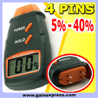 Wood Moisture Meter Tester, 4 Pin, 5% 40% , New Design