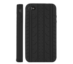 Nonskid Silicone Case Cover For Iphone 4 Black