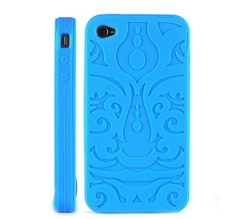 Soft Pattern Silicone Skin Case For Iphone 4