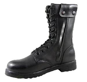 Westwarrior Black Steel Toe Side Zipper Combat Boots Wcb028