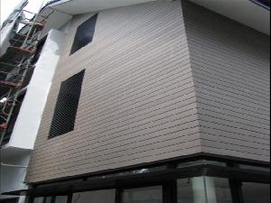 wood plastic composite exterior wall building