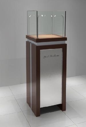 Bestywooden Glass Jewellery Diplay Case, Showcase, Display Cabinet And Stand With Led Light For Shop