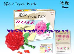 3d Crystal Puzzles Rose