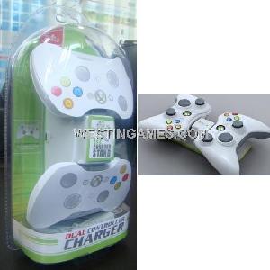 Dual Controller Charger For Xbox 360 Wireless Joypad