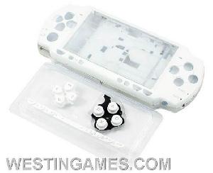 Slim Psp / Psp2000 Full Housing Shell Case White