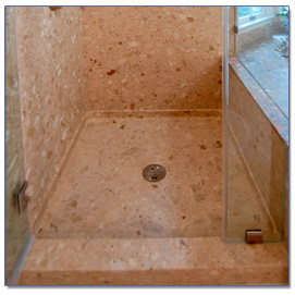 marble shower walls