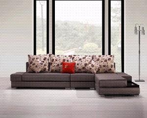 Upholstery Modern Leisure Fabric Sofa, Stylish Living Room Seats, China Home Furniture Manufacturer