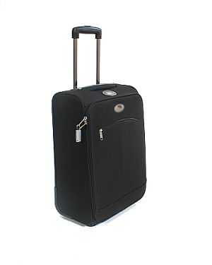 Self Weighing Suitcase Black Color